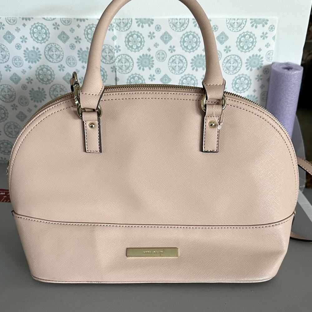 Nine W. tote light, pink medium tote  shoulder strap‎ and short handles
